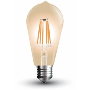 Lampada Goccia LED a Filamento E27 4w Luce AMBRA 2200°k